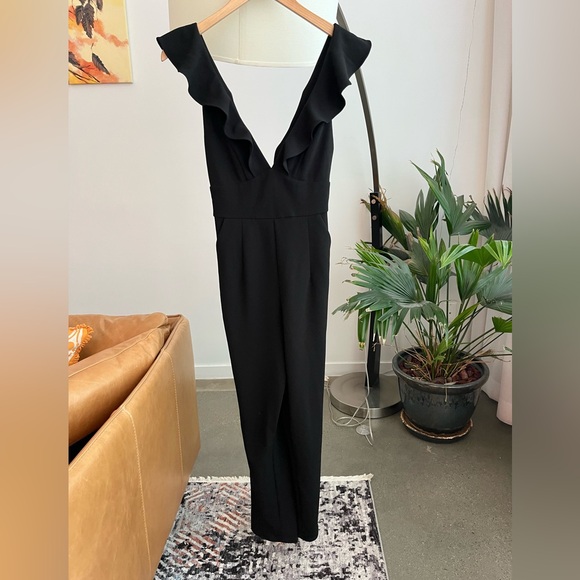 Lulus Leilani Black Ruffled Jumpsuit - Picture 2 of 5
